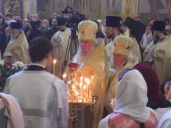 Митрополит Евгений совершил Божественную литургию в нашем храме