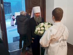 Правящий митрополит Евгений совершил Божественную литургию в Преображенском храме Екатеринбурга